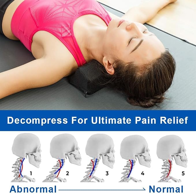 StrongTek Recovery Duo – Balance Pad & Cervical Neck Wedge for Therapy, Stretching, and Posture Relief