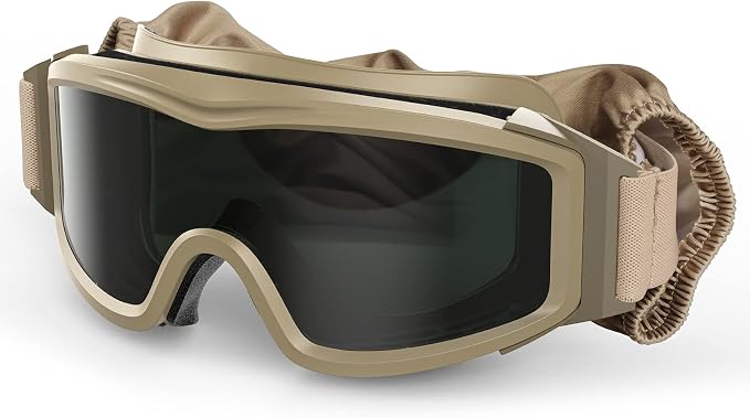xaegistac Tactical Airsoft Goggles Anti Fog Military Glasses, Ballistic Safety Goggles for Shooting Hunting
