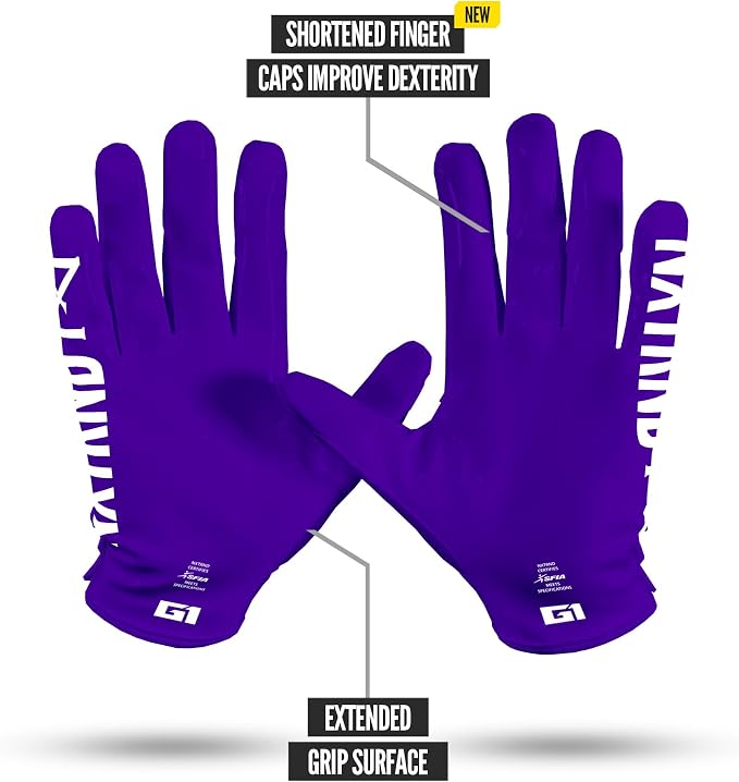 Nxtrnd G1 Pro Men's Football Gloves, Adult Sticky Receiver Gloves