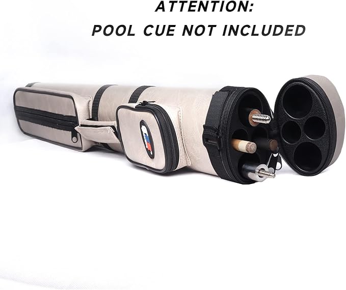 GSE Games & Sports Expert 2x2 Deluxe Hard Billiard Pool Cue Stick Carrying Case, Billiard Cue Case, Billiards Accessories (Several Colors Available)
