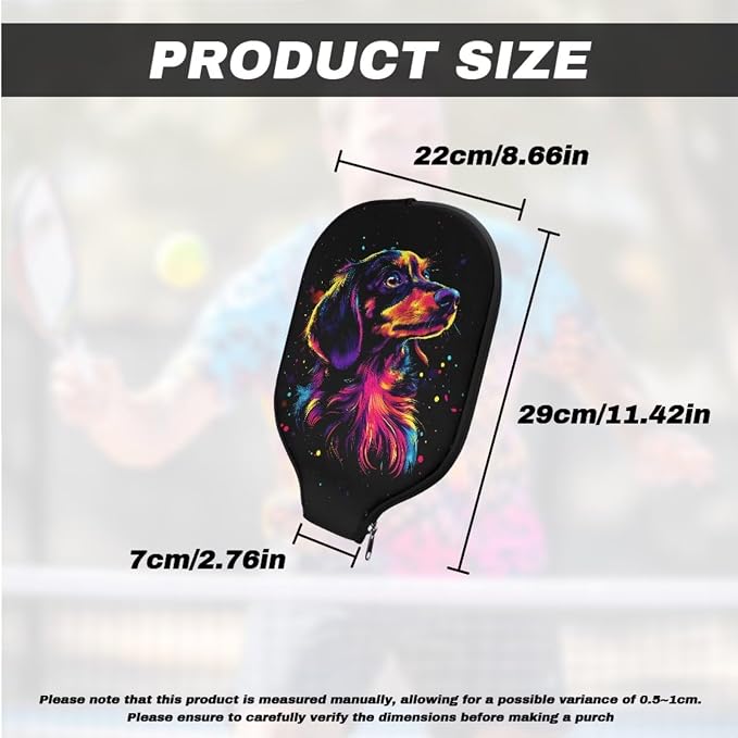 Pickleball Paddle Covers, Durable Polyeste Paddle Cover,Anti-Drop Paddle Storage Bag