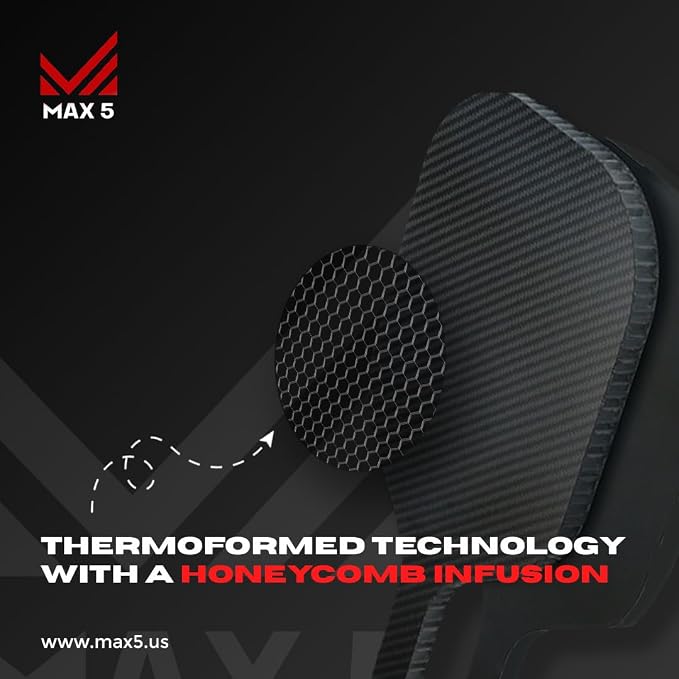 Vintage MX 0.1 T700 Carbon Fiber Cloth Pickleball Paddles - Thermoformed, Professional-Grade Super Spin | Premium Performance for Intermediate to Professionals USAPA Approved