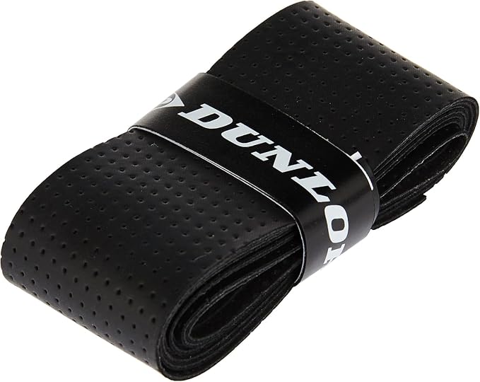 Dunlop Sports Viper-Dry Tennis/Squash/Badminton/Padel OVERGRIP (3-Pack, 12-Pack, 30-Pack Roll) (Black & White Colors) (Ultra Dry and Durable Grip for Ultimate Control)