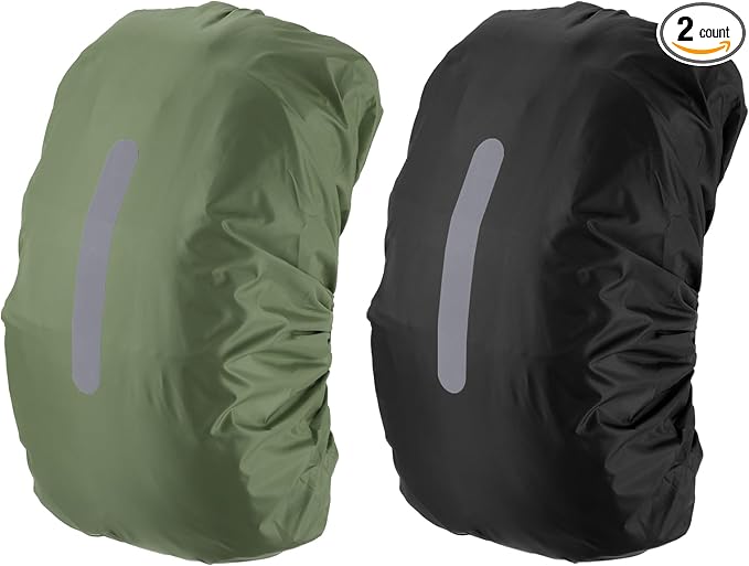 PATIKIL Waterproof Backpack Rain Cover, Non-Slip Backpack Cover with Vertical Reflective Strap Stay Dry