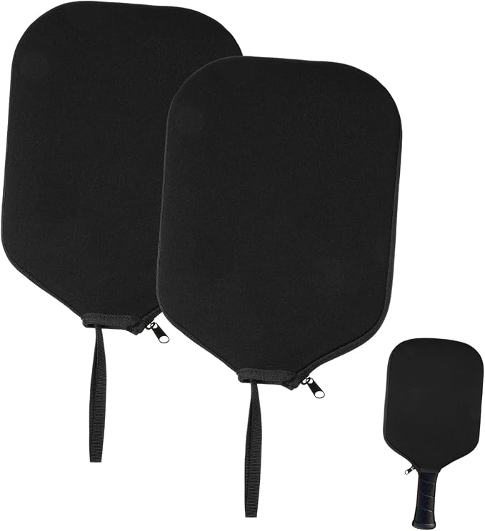 Abaodam 2 Pcs Pickleball Paddle Covers Sturdy Protective Racket Sleeves for Beach Tennis Neoprene Storage Bags Carry Handles for Sports Accessories