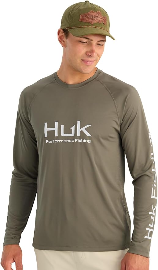 HUK Men's Pursuit Vented Long Sleeve Fishing Shirt (+30 UPF)