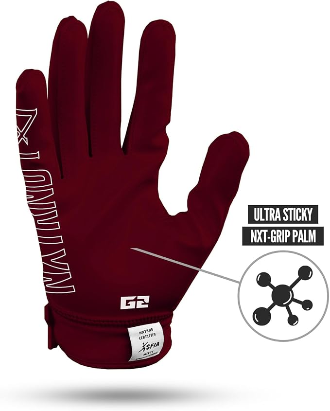 Nxtrnd G2 Pro Football Gloves, Men's Ultra Sticky Elite Receiver Gloves