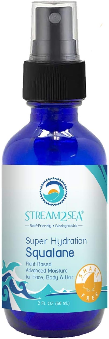 STREAM 2 SEA Mask Defog and Squalane Oil for for Moisturized Skin and Hair with Vitamin E - Natural Protection, Hydration, Clear Diving Vision for Goggles and Lenses Defog - Reef Safe, Paraben Free