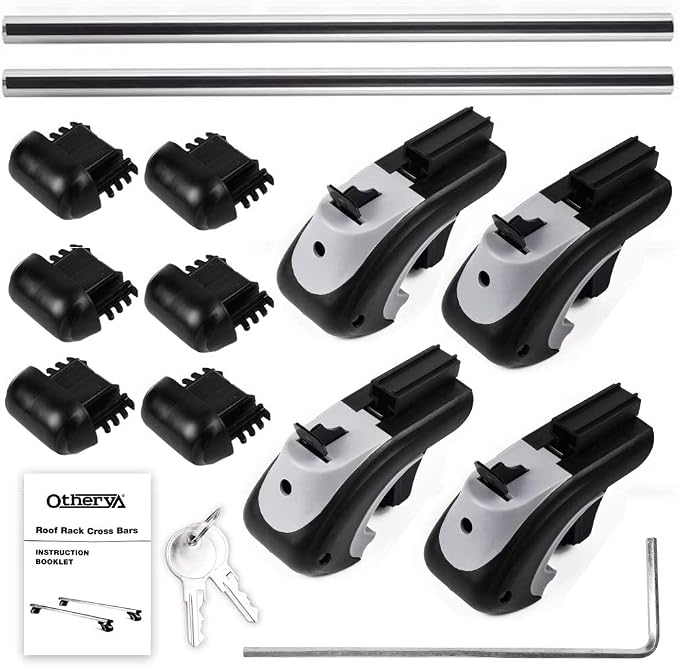 Aero Aluminum Universal 56'' Roof Rack Cross Bars, Existing Raised Side Rail with Gap -200 lbs Load Capacity