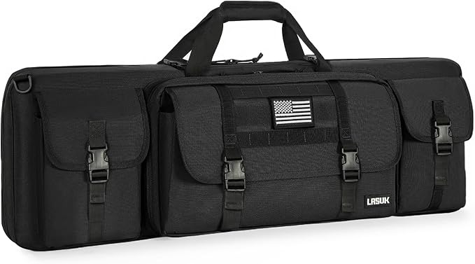 28" 32" 36" 42" 46" 48" 51" 55" Soft Double Rifle Bag, Portable Long Rifle Bag for Outdoor Hunting Shooting, Gun Case Storage & Transportation, with Multiple Colors