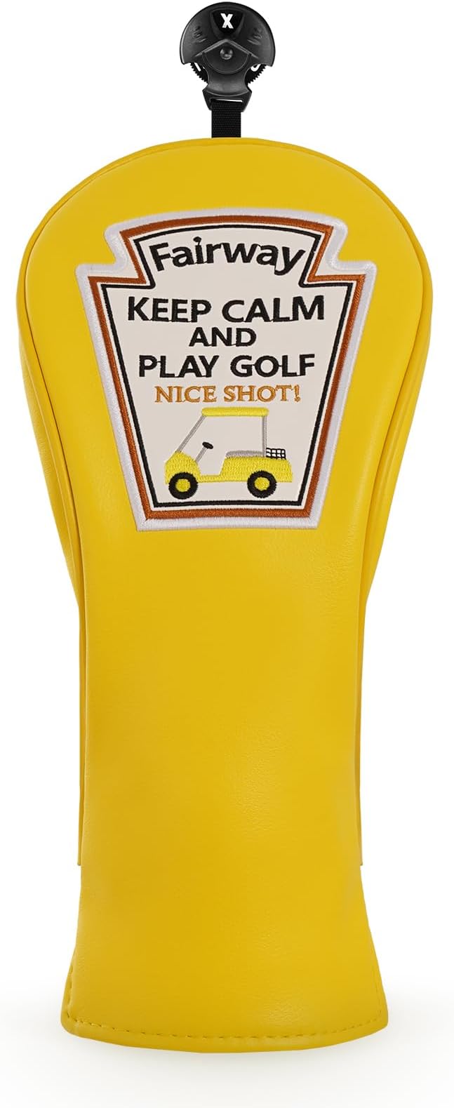 Craftsman Golf Funny Golf Club Head Covers, Driver 3 5 Wood Fairway Hybrid Headcover Set, 3 Pieces Deign Snug Fits