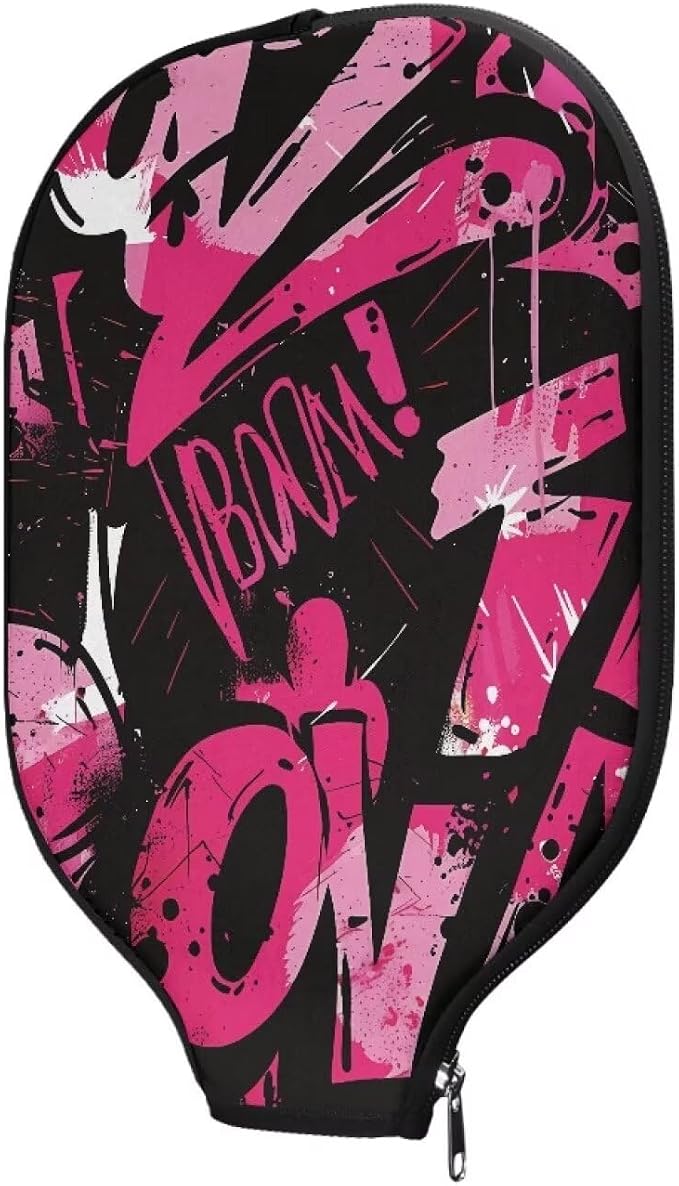 Pickleball Paddle Covers, Fits Standard Pickleball Racquets, Durable Zippered Paddle Cover Universal 8.6 x 11.4Inch