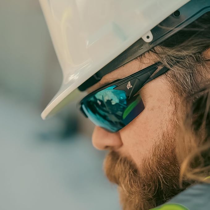 EDGE Pumori Z87 Safety Rated, Adjustable TPR With Anti-Slip Features, Flexible Polycarbonate Frames with Nylon Lenses