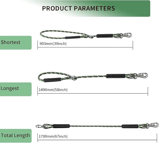 Adjustable Tree Swing Ropes Heavy Duty Hammock 5.6Ft(67"),360°Rotation Tree Swings Hanging Straps 1000LBS for Outdoor Swings Hammock Playground Set Accessories,2Pack of Green