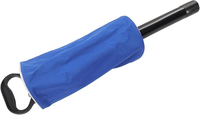 Golf Ball Retriever with Detachable Plastic Tube, Golf Balls Pickup Bag, Holds Up to 80 Balls, Rubber Handle for Easy Collection on Course or Practice Range