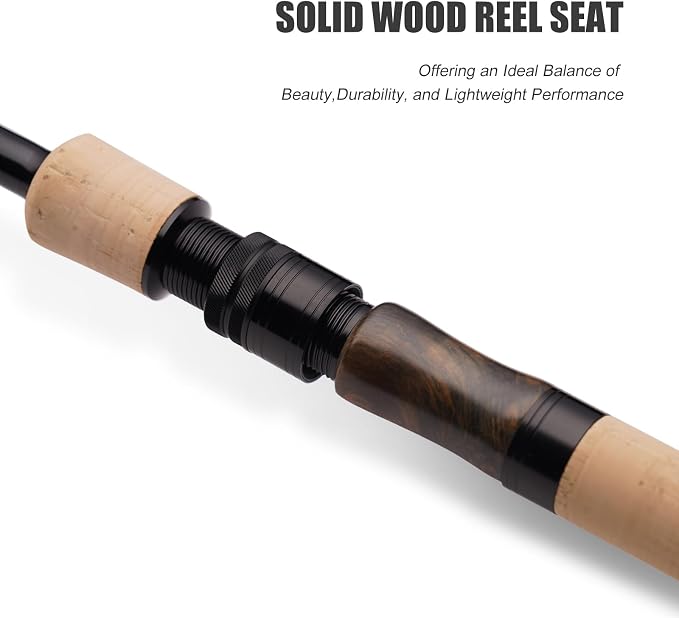 PURELURE Telescopic Fishing Rod Ultralight/Light, Portable Travel Rod 5'9'' | Carbon Fiber Rod Spinning & Casting, FUJI Alconite Ring and Reel Seat, One-Piece Mixed Carbon/4A Cork Handle, Spare Solid Tip
