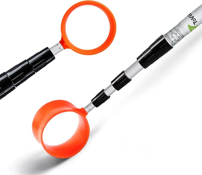 Golf Ball Retriever - Telescopic Aluminum Alloy Pole and Firm Nylon Cup Grabber
