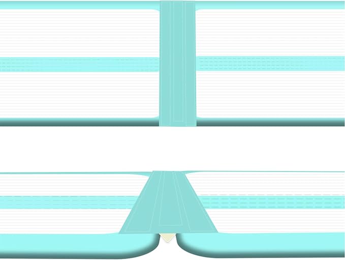 3.3ft Length Air Track Connector Mat Connector Air Track Connector Tape Strips for Air Tumble Track,Gymnastics Connector for Inflatable Airtrack Tumbling Gymnastic/Yoga/Taekwondo Mat