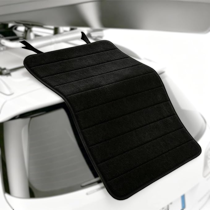 Outdoor Kayak Canoe Loading Mat for Roof Rack – Non-Skid Protective Pad | 1.Car Paint Protection Accessory 2.Slide Kayak Carrier Accessory Mat with Storage Bag 3.Outdoor Use Only