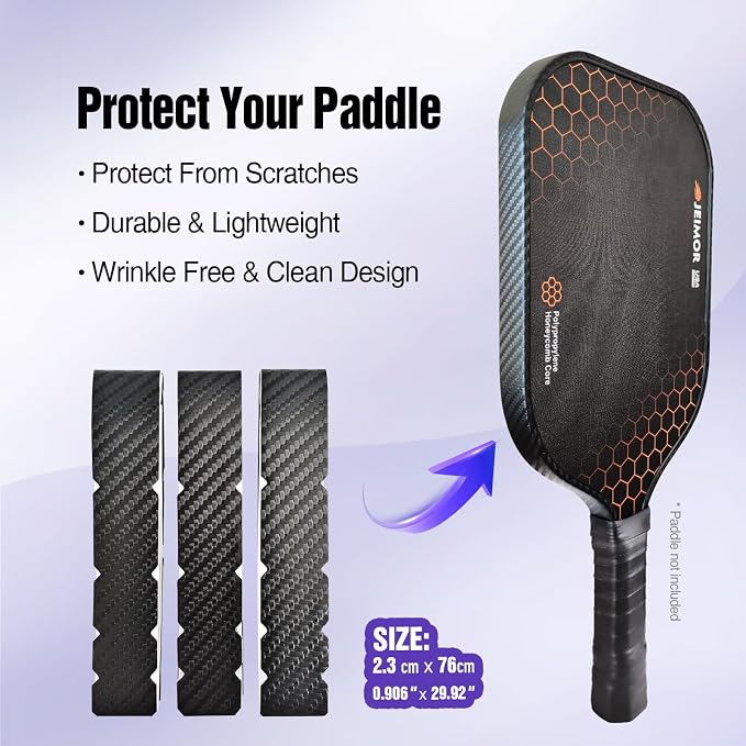 Pickleball Paddle Eraser – Paddle Cleaner for Carbon Fiber & Graphite Paddles, Removes Ball Residue & Dust, Restores Spin & Grip, Includes Clear Carry Case