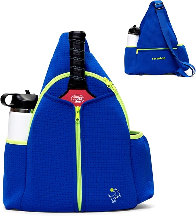 Swinton Pickleball Bag for Women and Men – Stylish Pickleball Backpack | Lightweight, Water-Resistant Pickleball Paddle Bag | Unisex Pickleball Bags with Space for Paddles, Balls & Accessories