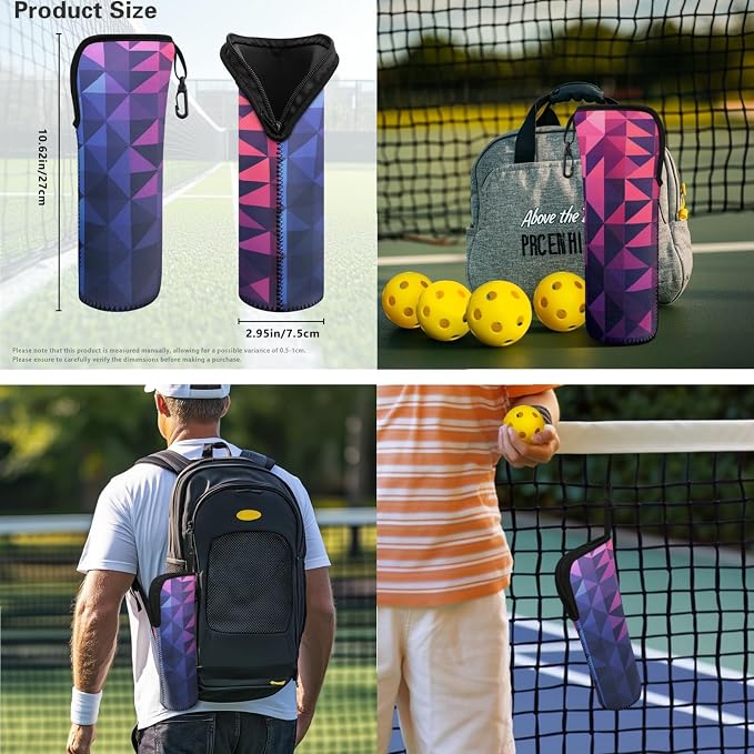 Pickleball Paddles Set 3PCS Pickleball Paddle Case Pickleball Racket Pickleball Bag Ideal for Beginners Gifts