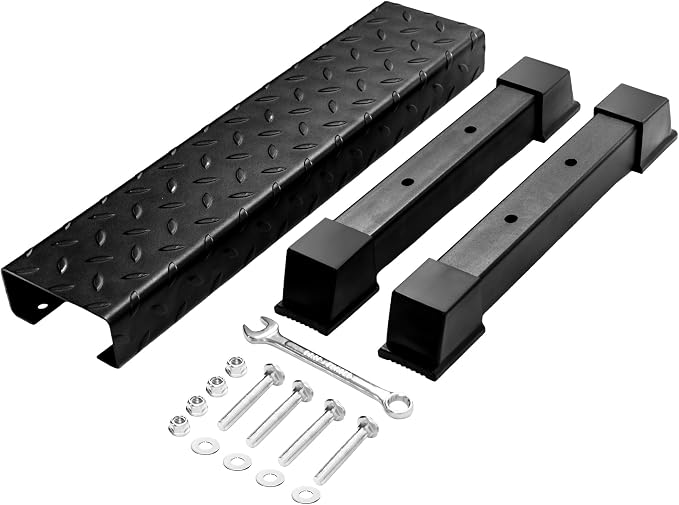 Steel Calf Raise Block – Heavy Duty Calf Stretch Platform for Seated & Standing Calf Raises, Calf Extension, Dumbbell Calf Raise & Leg Strength Training Equipment for Home Gym