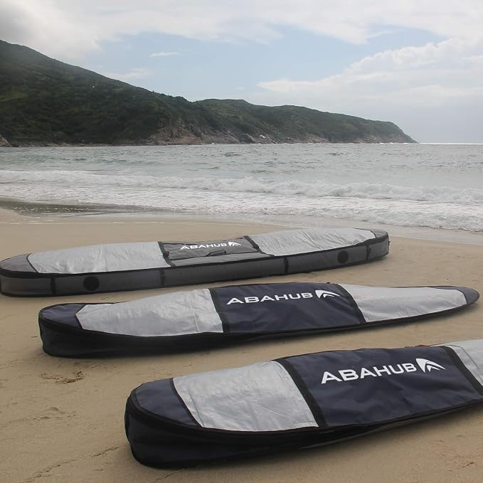 Abahub Premium Surfboard Travel Bag, Foam Padded Surf Board Cover, Shortboard Carrying Bags for Surfing, Outdoor, Airplane, Car, Truck,Size 6'0, 7'0, 7'6, 8'0, 8'6, 9'0, 9'6, 10'0