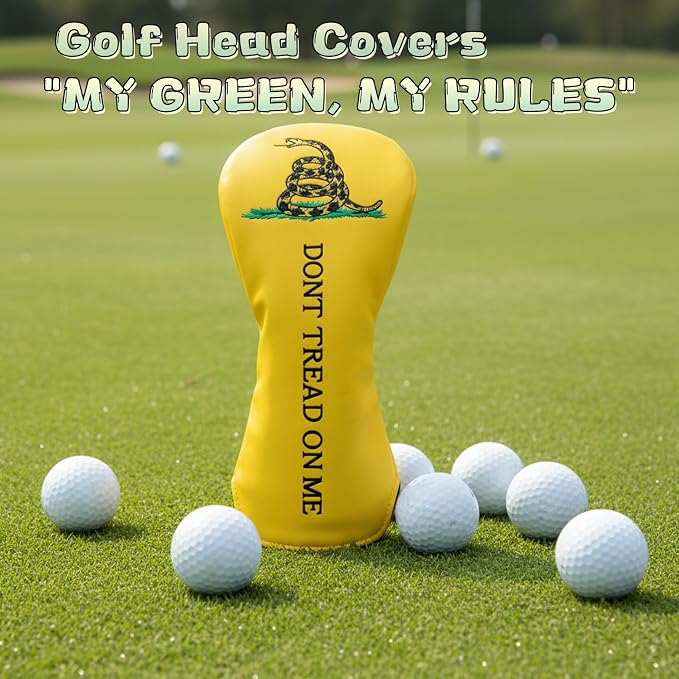 Fun Golf Club Head Covers 4 Models Available 1pc or 3pcs Driver Headcover, 3 5 Fairway Wood Head Cover, Rescue Hybrid Headcovers
