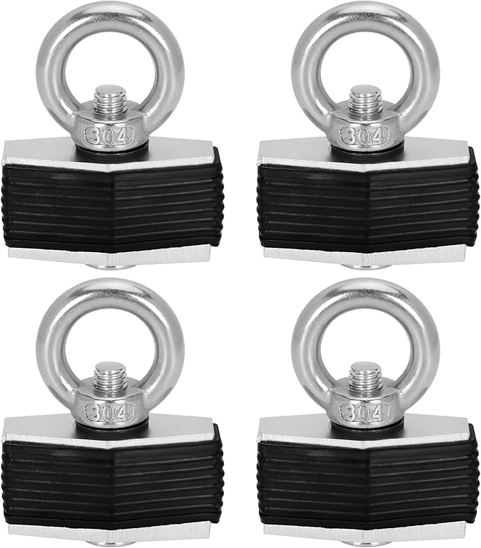 Can-Am Bed Anchors Mounting Kit Tie Down Cargo Compatible with Can-Am Commander & Maverick & Defender (4 Pack) – Heavy Duty Stainless Steel Eye Bolt Anchor Points for UTV Cargo Bed