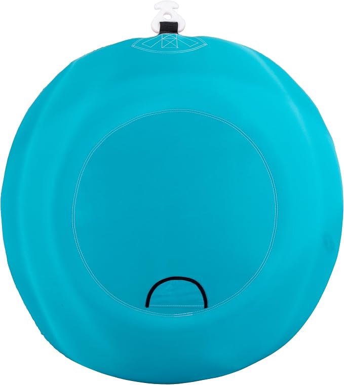 O'Brien LeTube Deluxe Towable Tube – 1 Person Donut-Style Inflatable for Boating & Lake Watersports – 56" Durable Full Nylon Cover, Lightning Valve & Quick-Connect Tow Hook