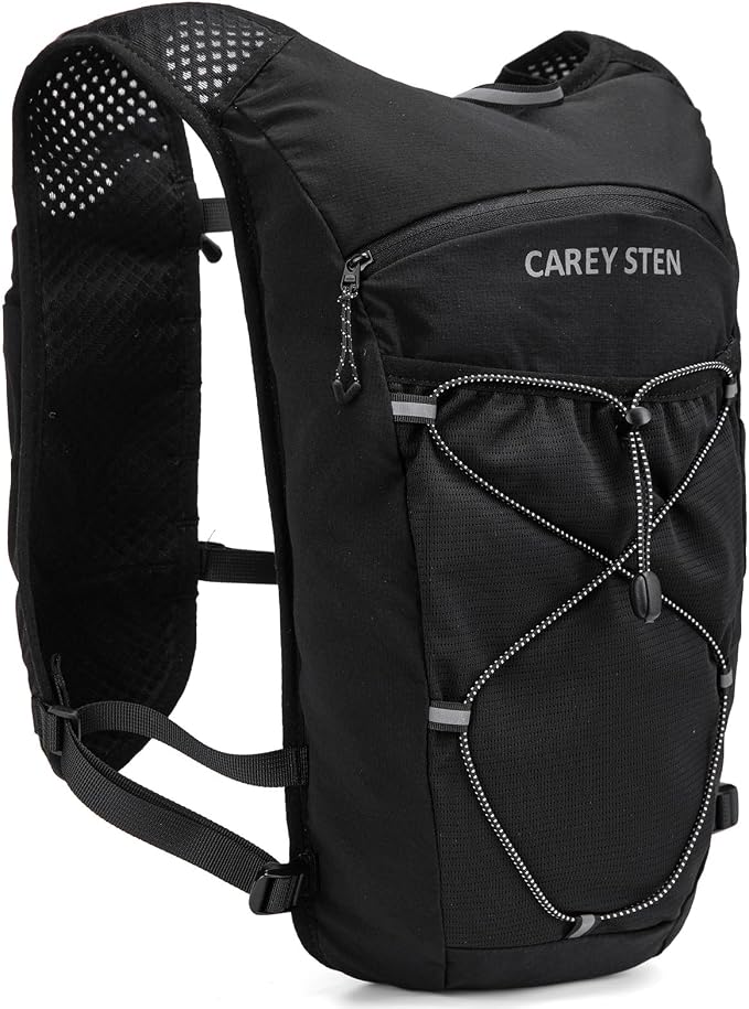Carey STEN Lightweight Running Hydration Vest, Breathable Outdoor Backpack for Trail Running, Hiking, Cycling & Marathon, Suitable for Both Men and Women