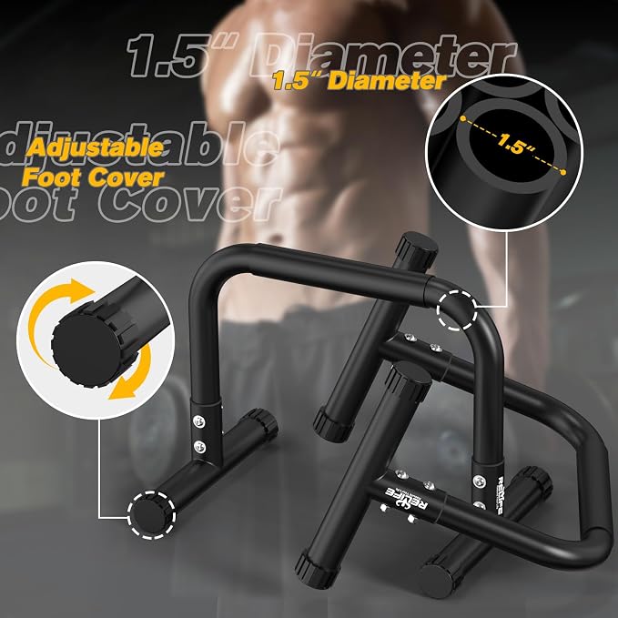 RELIFE REBUILD YOUR LIFE Dip Bars Functional Heavy Duty Dip Stands Push Up Stand