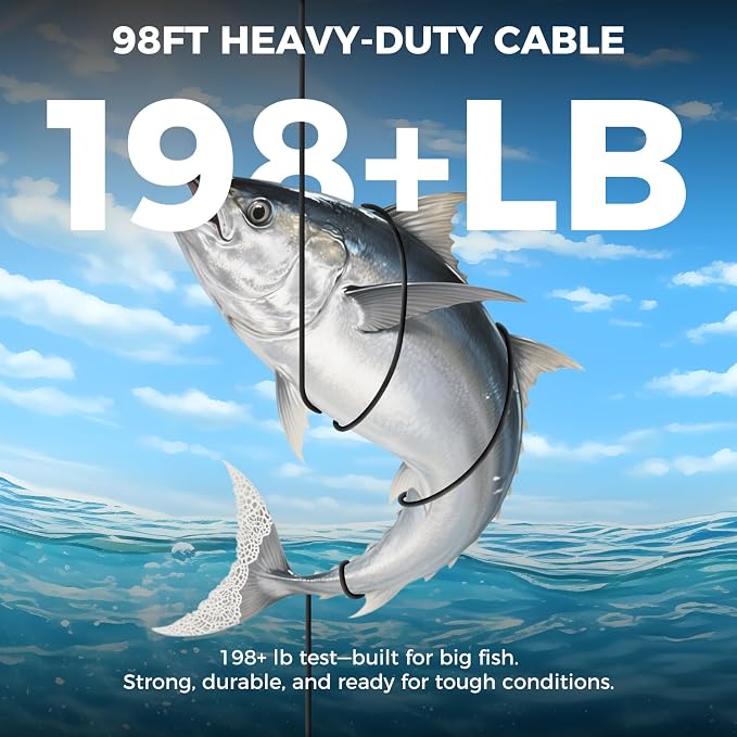 Underwater Fishing Camera 5000mAh/8000mAh Battery,4.3"/5" LCD & IR Night Vision, IP68 Waterproof Portable Fish Camera,98ft Cable for Ice, Lake, Boat & Kayak Fishing