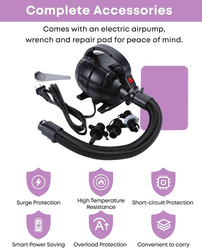 Air Barrel - Air Roller Gymnastics Barrel for Back Handspring Trainer, Air Tumble Mat with Pump for Gym Training/Yoga Balance Exercise/Cheerleading/Home and Outdoor Use