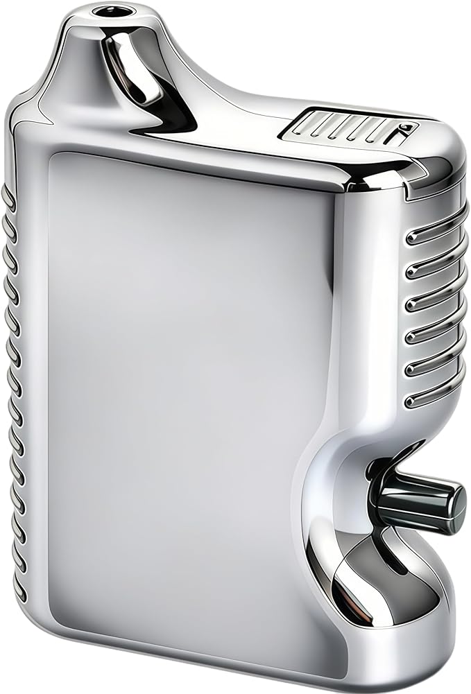 One-Button Powder Dispenser | Leak-Proof & Lightweight | Electroplated Silver Spice Shaker for Travel – Cool Metallic