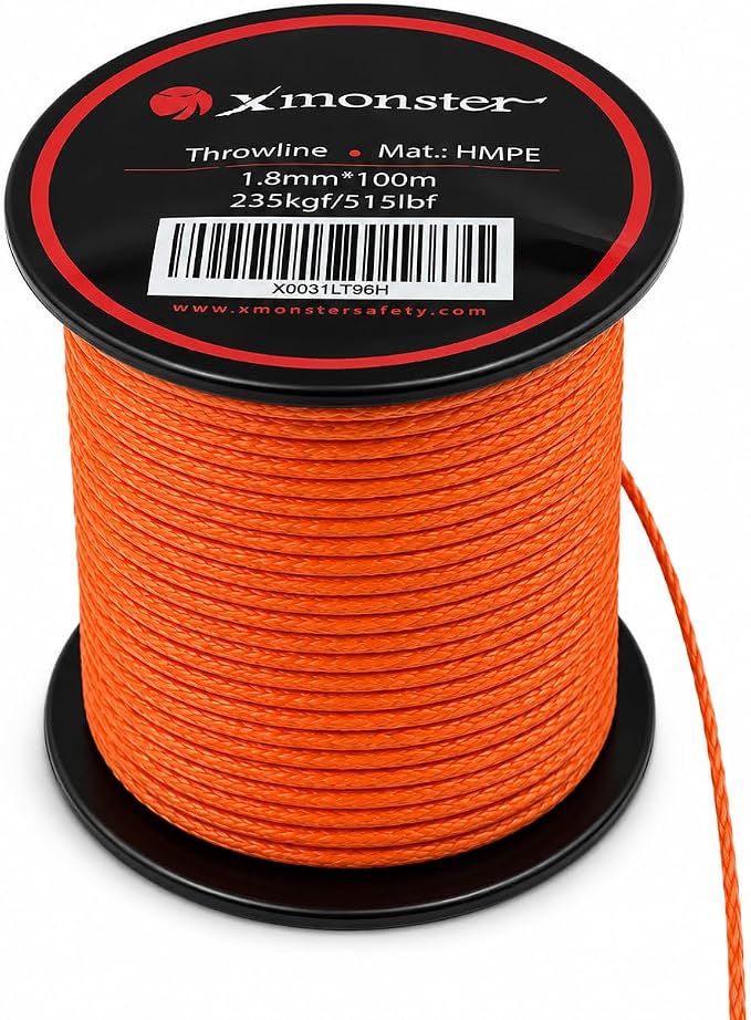 Throw Line 1.8mm 100% UHMWPE Easter Rope for Arborists, Best for Tree Climbing, High Limb Throwing, Outdoor General Purpose
