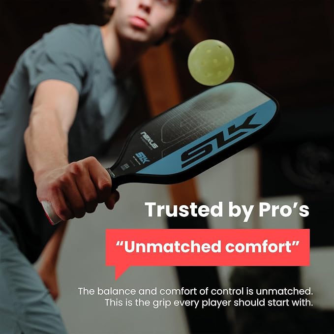 ROCKETGRIP Octopus Pickleball Paddle Grip with Applicator – Soft Silicone Grip for Pickleball Paddles – Cushioned, Sweat-Resistant Fit – Vibration Dampening Pickleball Accessories (Orange)