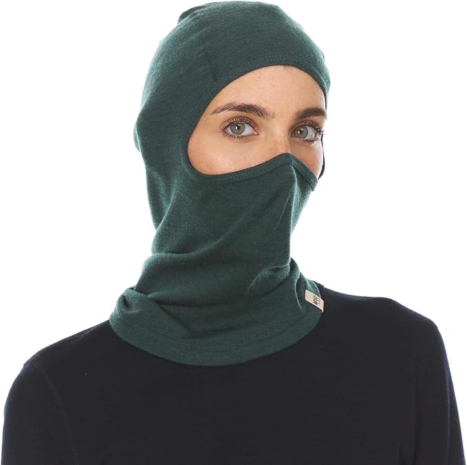 100% Merino Wool Balaclava - Winter Ski Mask - Face Mask - Cold Weather Gear