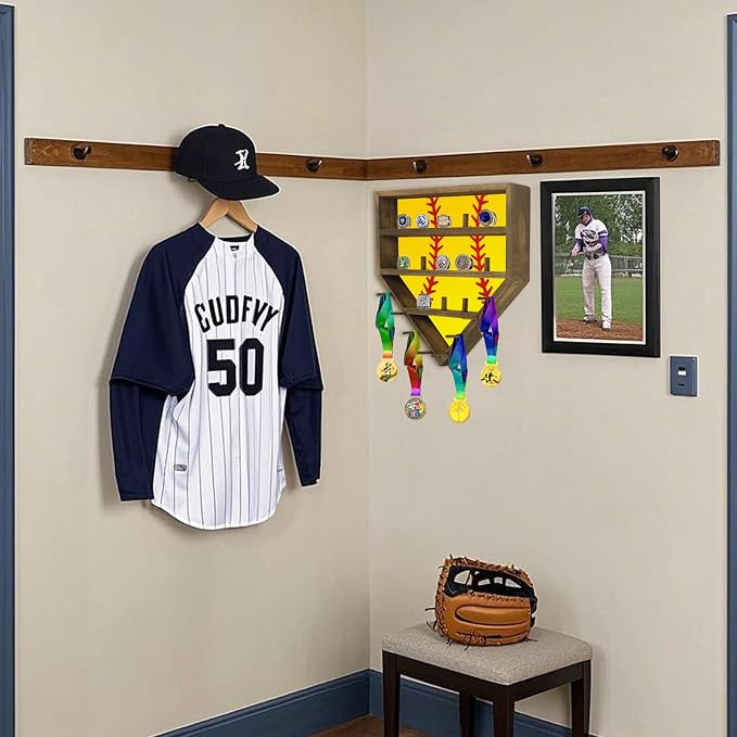 Championship Ring Display Case Baseball Softball Ring Holder (Light Colour)