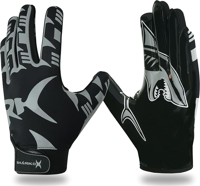 Non-Slip Tacky Football Gloves Ball Feel Sensation, Football Receiver Gloves in Youth, Adult, and Kid Sizes, Ultra Sticky Silicone Strong Palm Grip