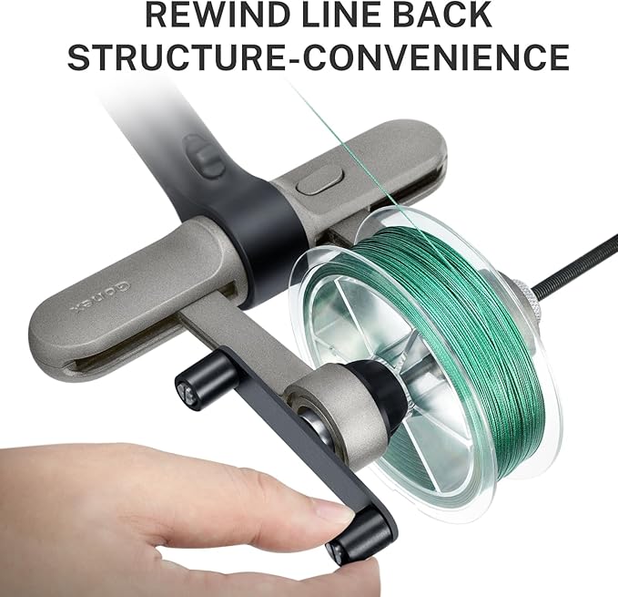 Gonex Fishing Line Spooler with Unwinding, No Line Twist, Adjustable Line Winder for Spinning, Cast, Spincast Reels, Spool Spooling Station System, Function Installation-Free