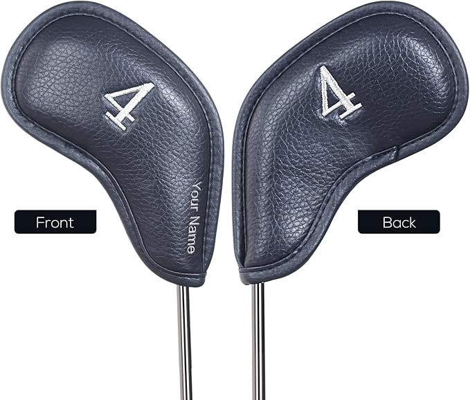 Craftsman Golf Magnetic Iron Headcovers Protective Cover with Large No. Available for Customize Name