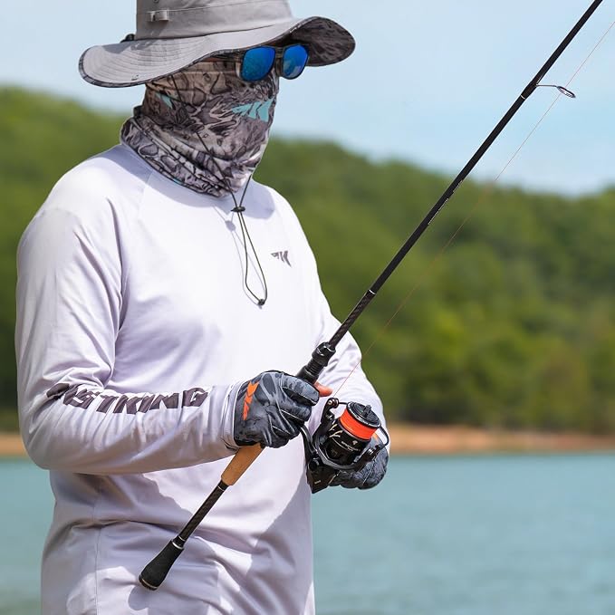 KastKing Spartacus II Plus Twin-Tip Spinning & Casting Rods, IM6 Graphite Blanks, Stainless Steel Frame with Zirconium Oxide Rings, 2-Piece Rods with Extra Tip Section, PTS, No-Slip Grip, Hook Keeper