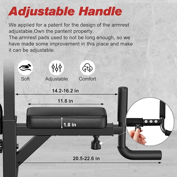 RELIFE Power Tower Pull Up Bar AB Workout Machine