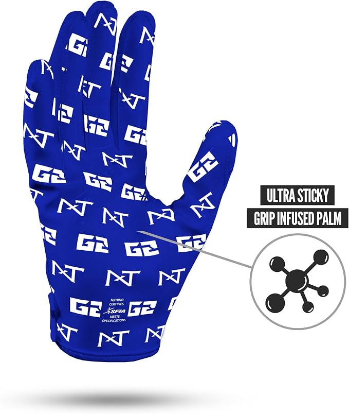 Nxtrnd G2 Pro Football Gloves, Men's Ultra Sticky Elite Receiver Gloves