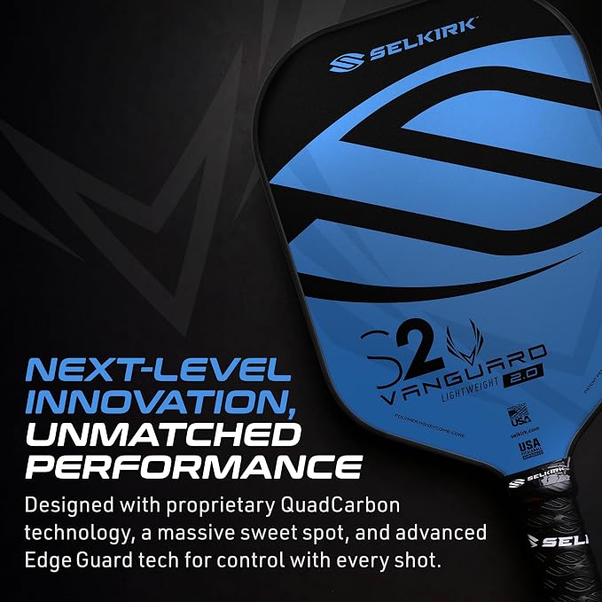 Selkirk Sport Vanguard Hybrid Pickleball Paddle | Carbon Fiber Pickleball Paddle with a Polypropylene X5 Core | Pickleball Rackets