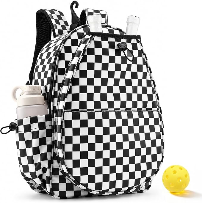 Mosthink Pickleball Racket Backpack Tennis Bag for Women Water-Resistant and Machine Washable Tennis Backpack，Lightweight Sports Bag for Pickleball, Badminton