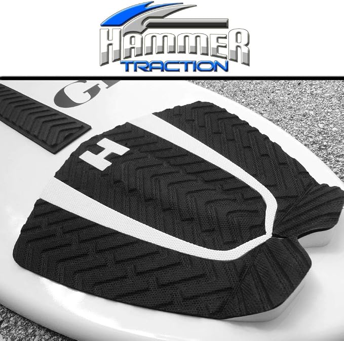 Hammer Traction Skimboard Kit - Tail Stomp Pad Plus Arch Bar Combo - Choose Your Color. Made in The USA
