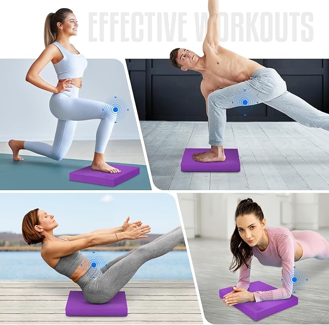 Yes4All 2-in-1 Professional Wooden Balance Boards & Slant Board + Balance Pad